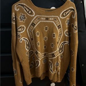 Madewell Bandana Print Sweater